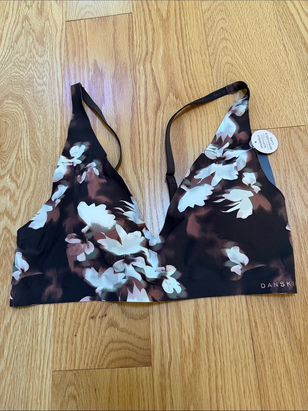New! Danskin large floral padded bra.